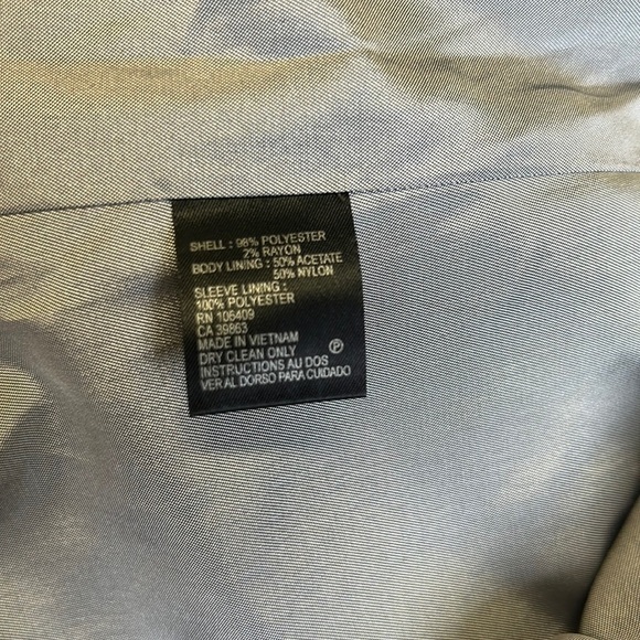 Tahari Arthur S. Levine | Striped Suit Jacket Grey “Howard” Size 18 - Picture 9 of 10